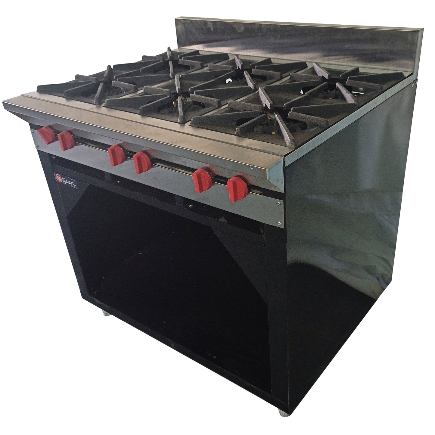 6 Burner Gas Stove with Cabinet