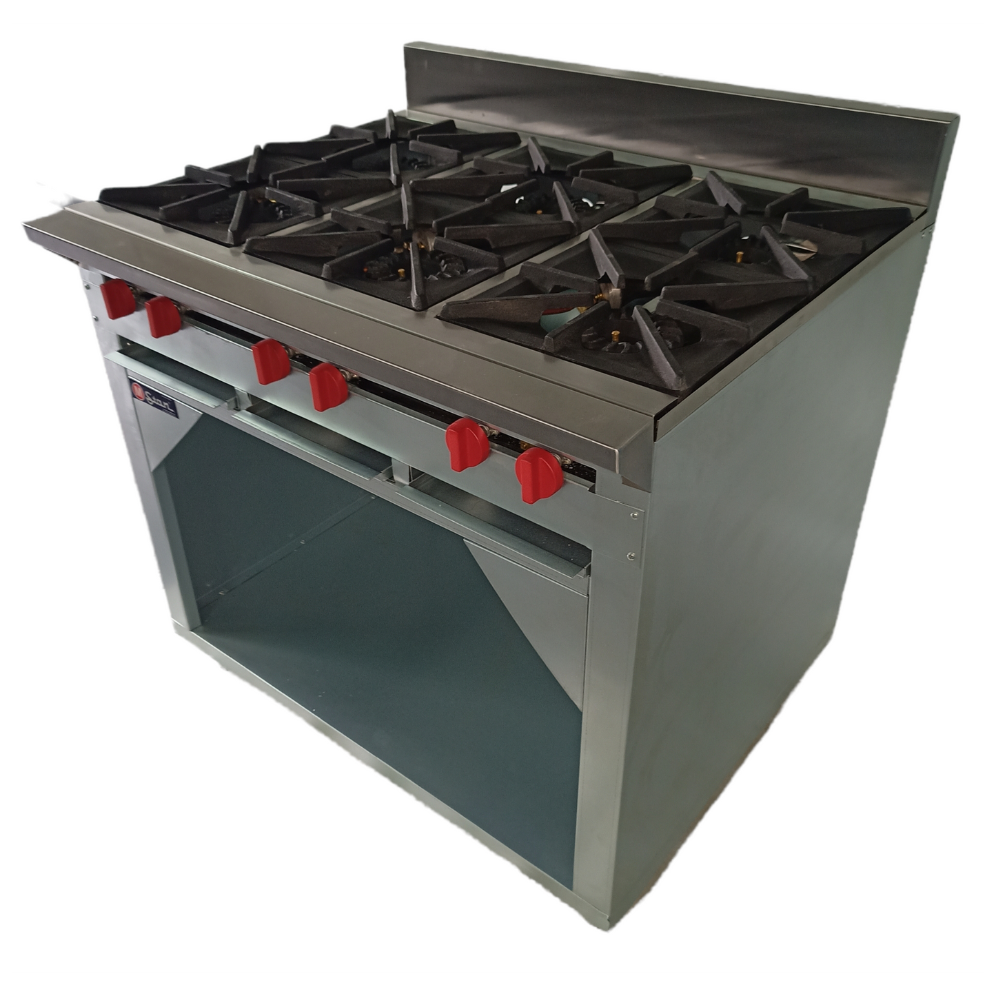 6 Burner Gas Stove with Cabinet