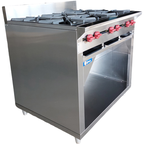 6 Burner Gas Stove with Cabinet