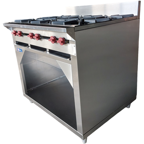 6 Burner Gas Stove with Cabinet