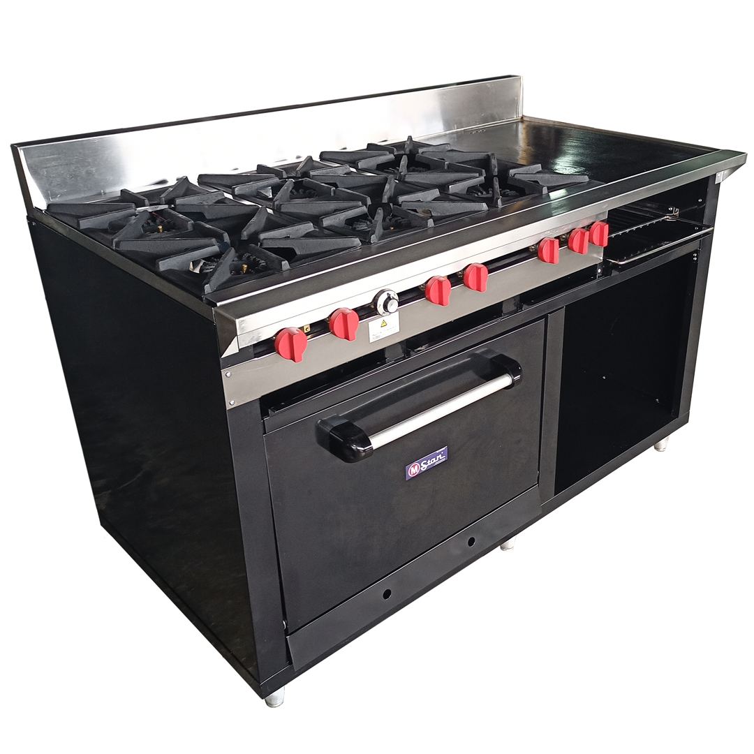 6-Burner Gas Stove, Grill and Oven