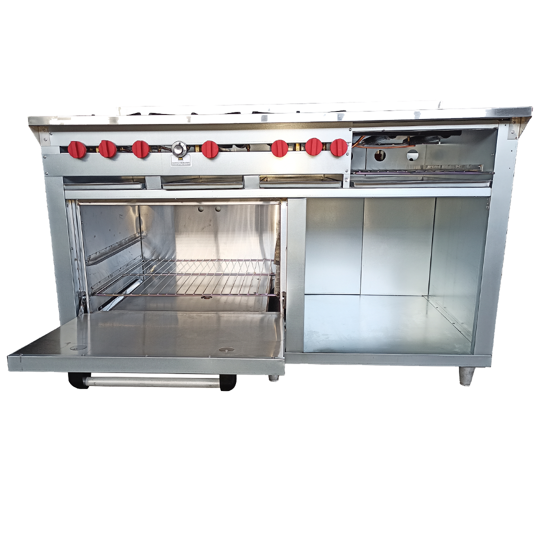 6-Burner Gas Stove, Grill and Oven