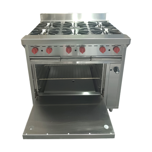 Cocina a gas 6 Hornillas Hondas y Horno