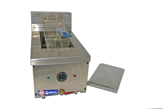 Electric fryer with 1 basket and 9 liters of oil for counter top use