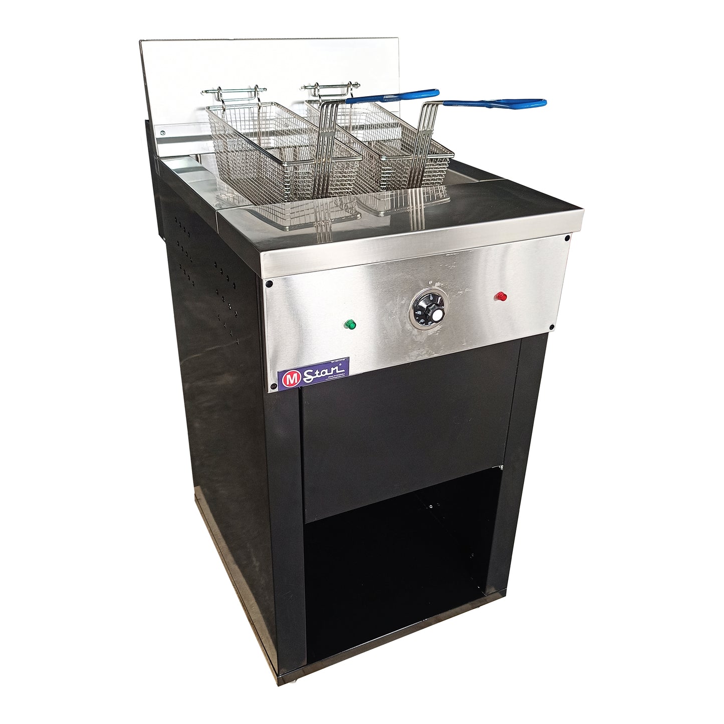 Freidora eléctrica de 2 cesta 30Lts. de Aceite mas 5Llts. de agua