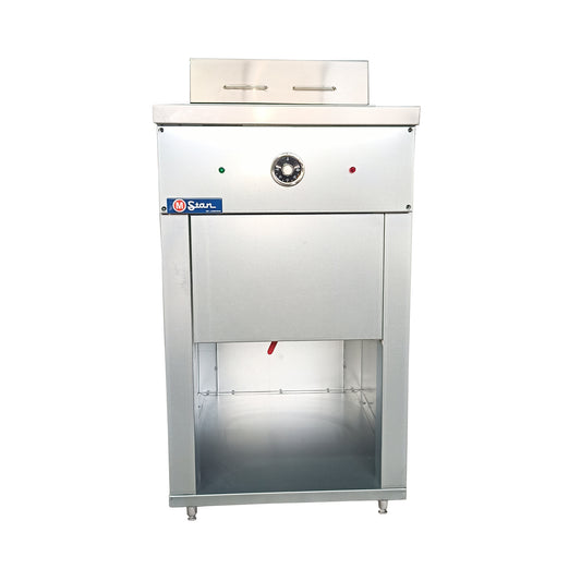 2-basket electric fryer 30Lts. of oil plus 5Lts. of water