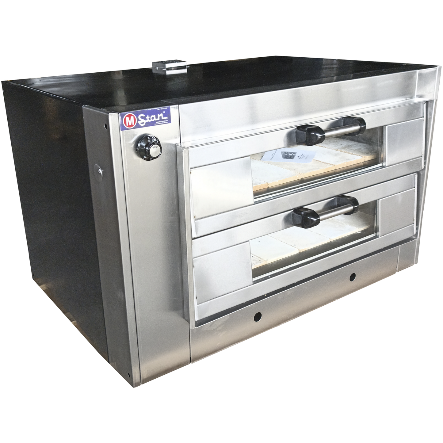 Horno a gas 2 Cámaras Pintado, Boc 14, Piso Refractario, Puerta de vidrio