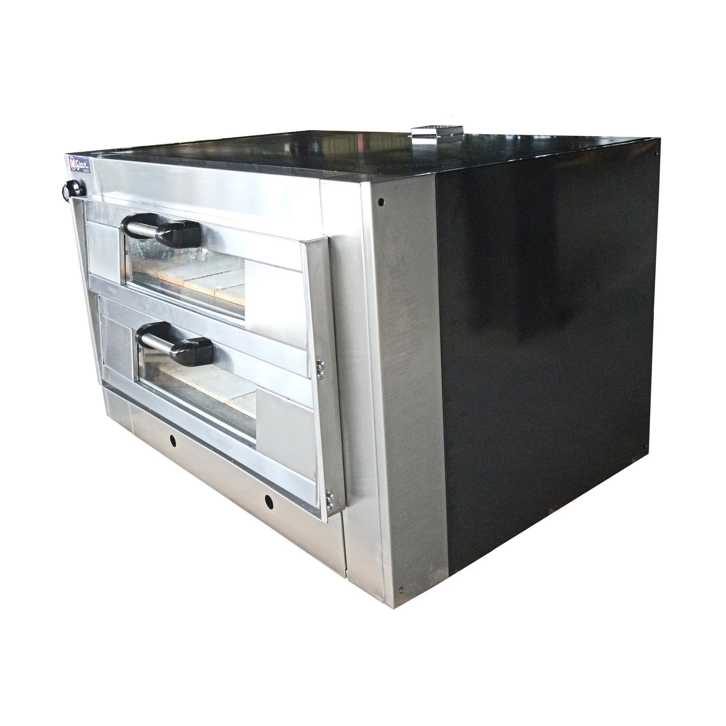 Horno a gas 2 Cámaras Pintado, Boc 14, Piso Refractario, Puerta de vidrio