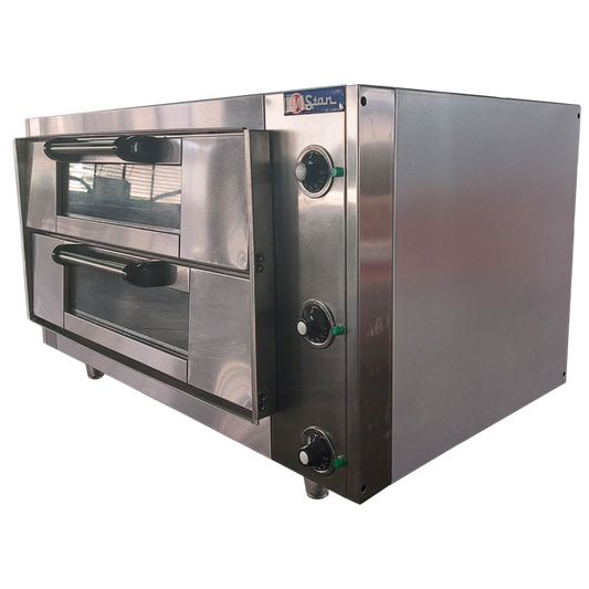 Electric oven 2 chamber mouth 14cm Refractory floor