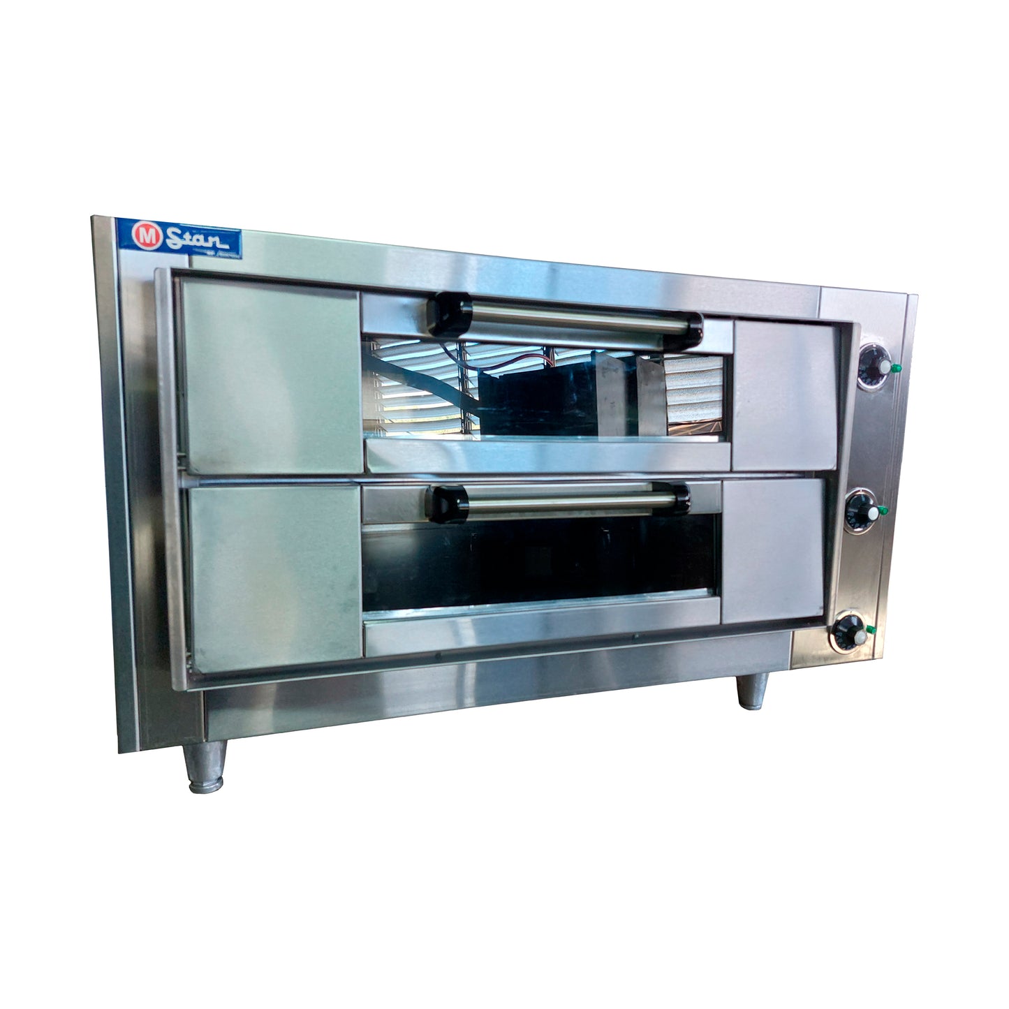 Horno eléctrico 2 Camara boca 14cm Piso de hierro