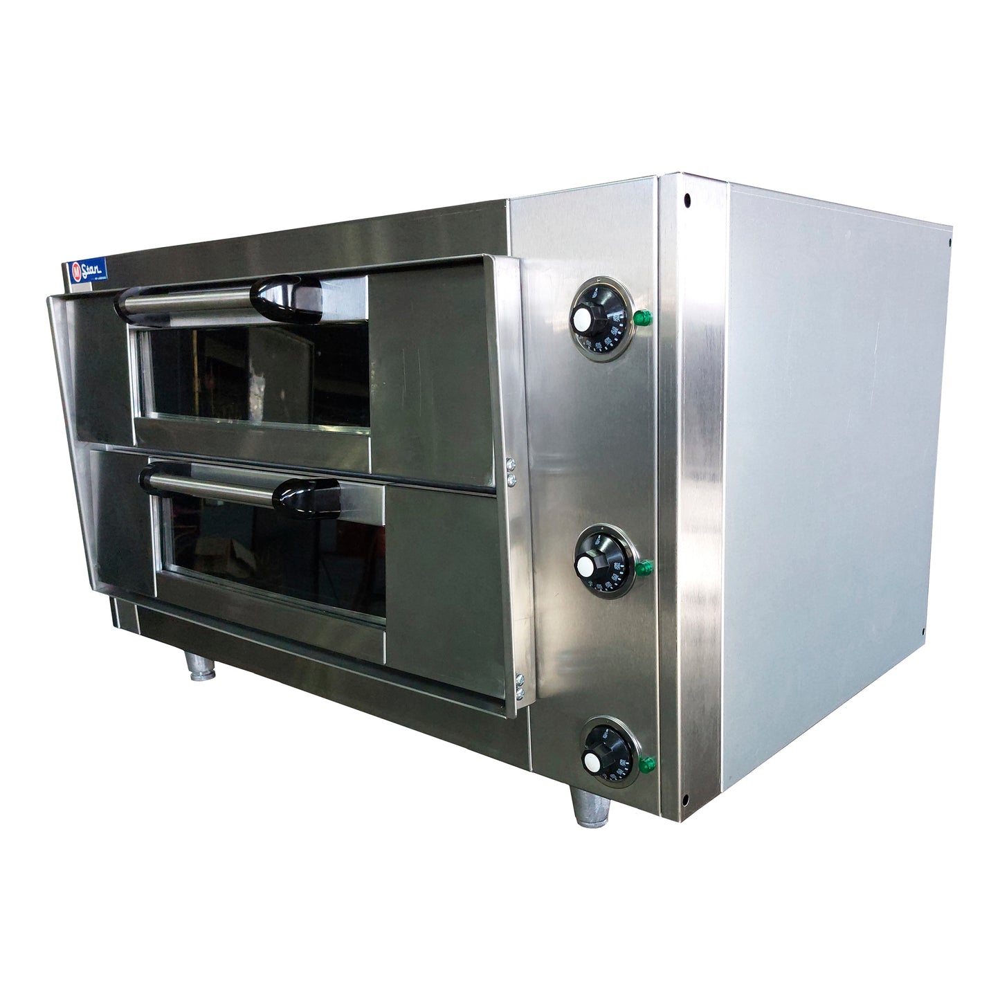 Horno eléctrico 2 Camara boca 14cm Piso de hierro