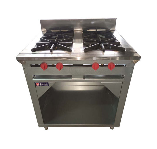 Cocina a gas 4 Hornillas Hondas y Gabinete