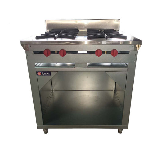 4 Burner Gas Stove with Cabinet