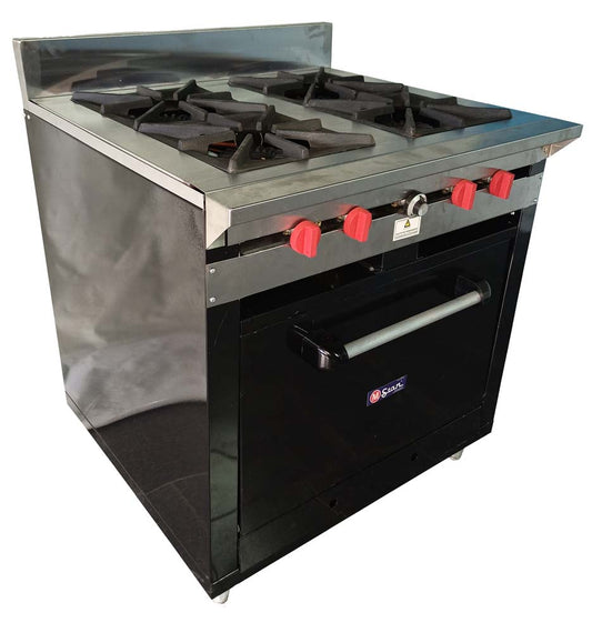 Cocina a gas 4 Hornillas Hondas y Horno
