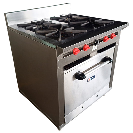 Cocina a gas 4 Hornillas Hondas y Horno