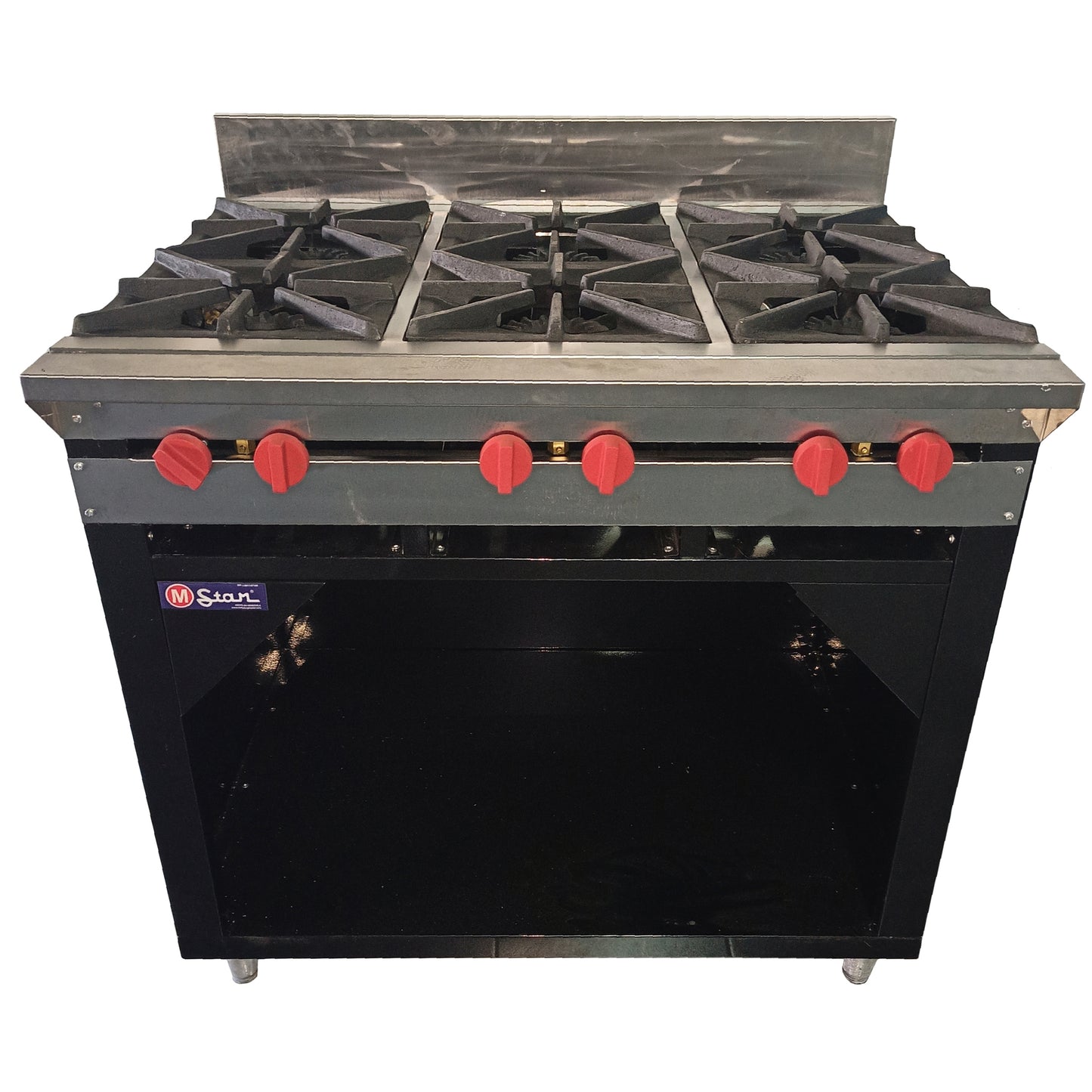 6 Burner Gas Stove with Cabinet