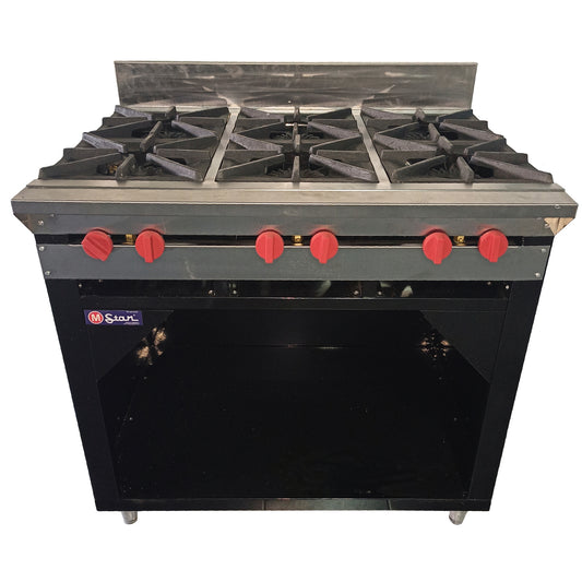 6 Burner Gas Stove with Cabinet