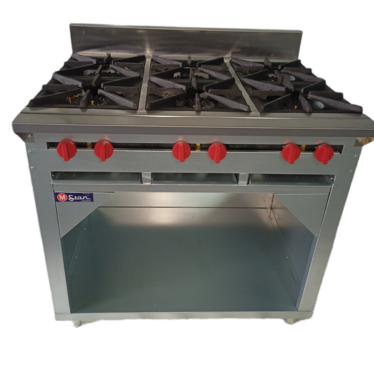 6 Burner Gas Stove with Cabinet