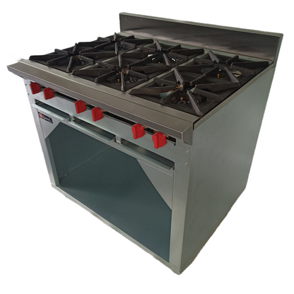 6 Burner Gas Stove with Cabinet