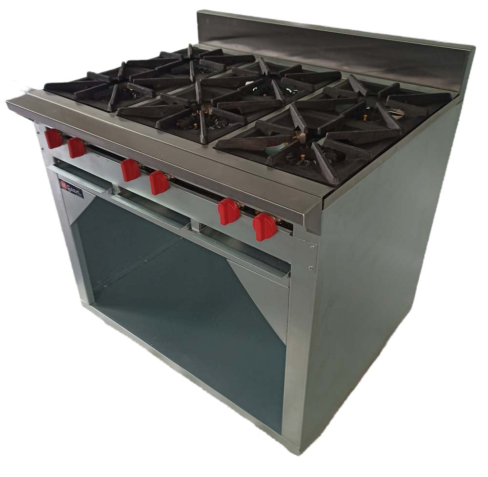 6 Burner Gas Stove with Cabinet