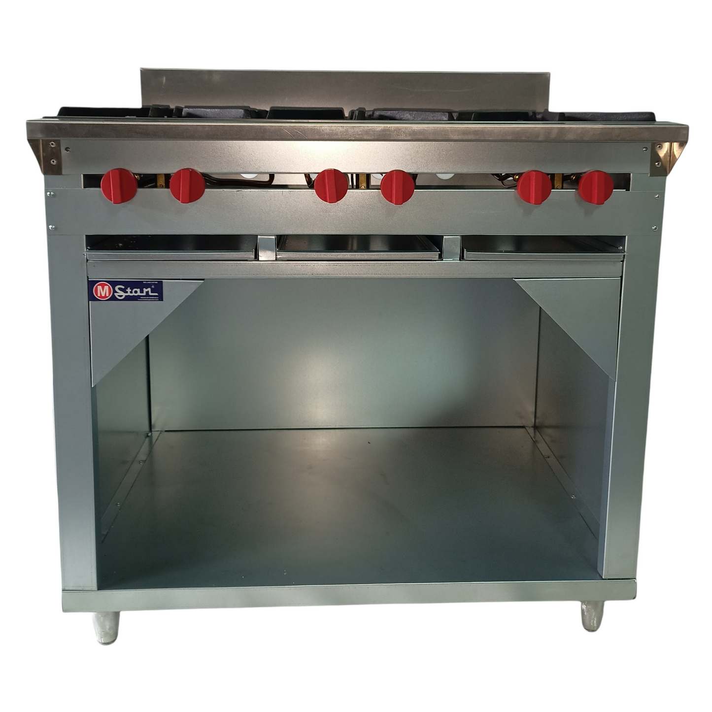 6 Burner Gas Stove with Cabinet