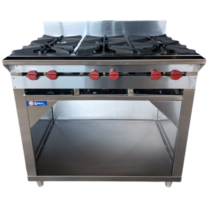 6 Burner Gas Stove with Cabinet