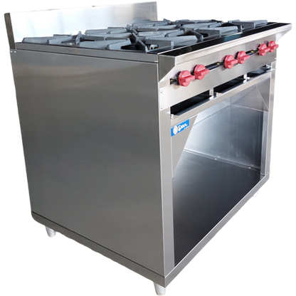 6 Burner Gas Stove with Cabinet