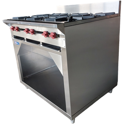 6 Burner Gas Stove with Cabinet