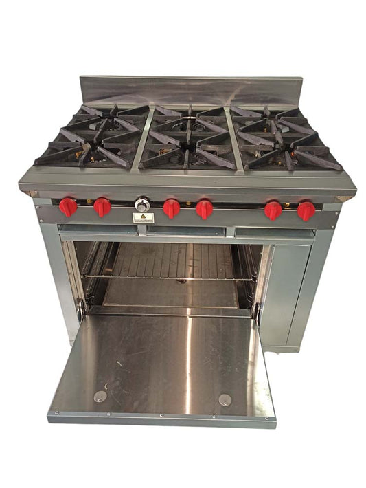 Cocina a gas 6 Hornillas Hondas y Horno