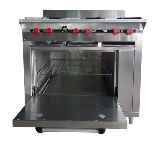 Cocina a gas 6 Hornillas Hondas y Horno