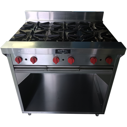 6 Burner Gas Stove with Cabinet