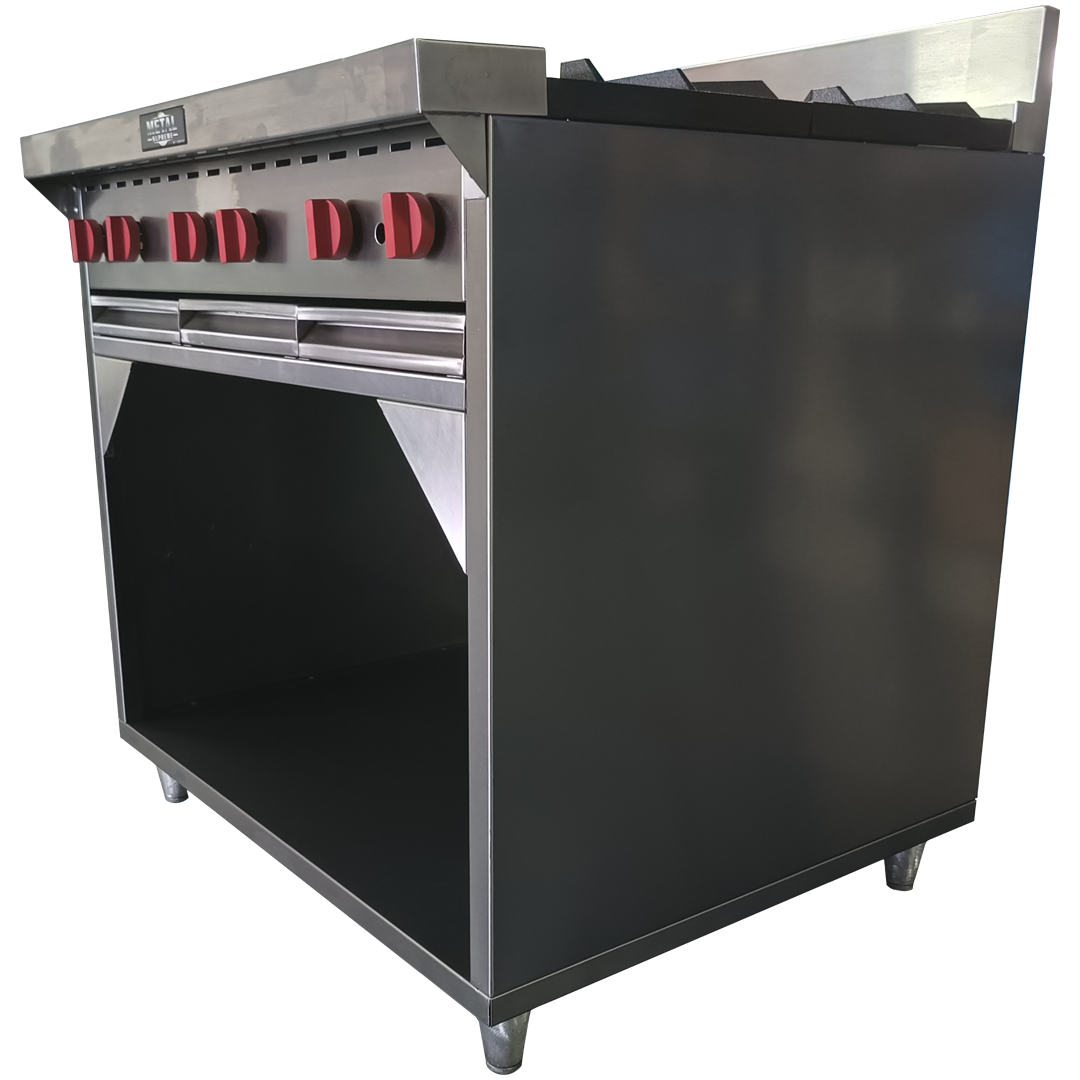 6 Burner Gas Stove with Cabinet