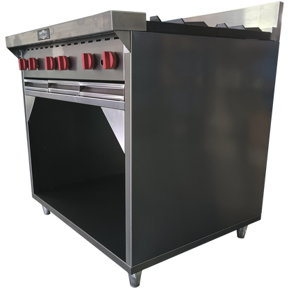 6 Burner Gas Stove with Cabinet