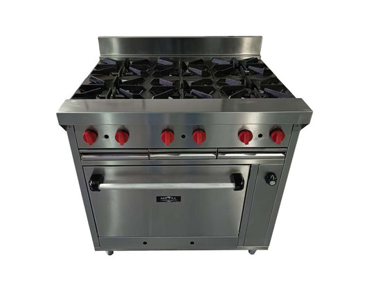 Cocina a gas 6 Hornillas Hondas y Horno