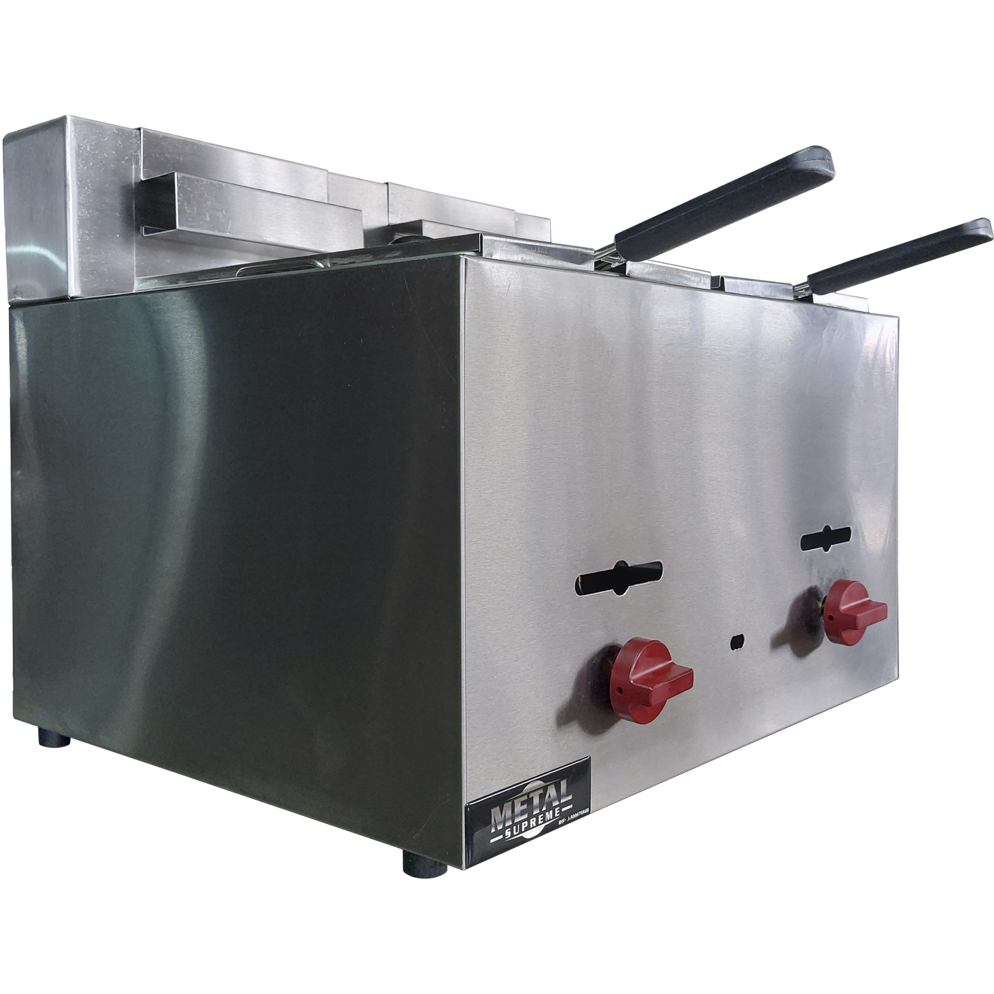 Countertop gas fryer 2 baskets 8Lts. of oil