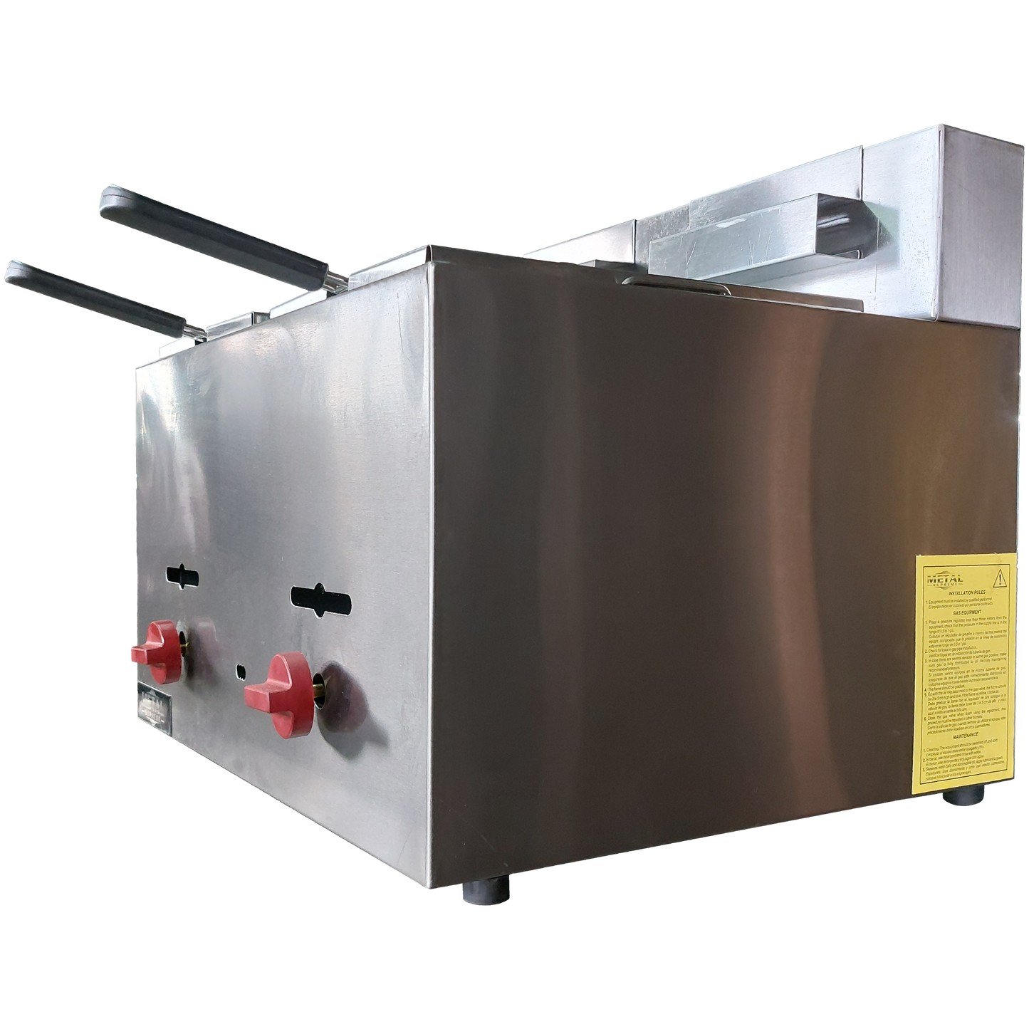 Countertop gas fryer 2 baskets 8Lts. of oil