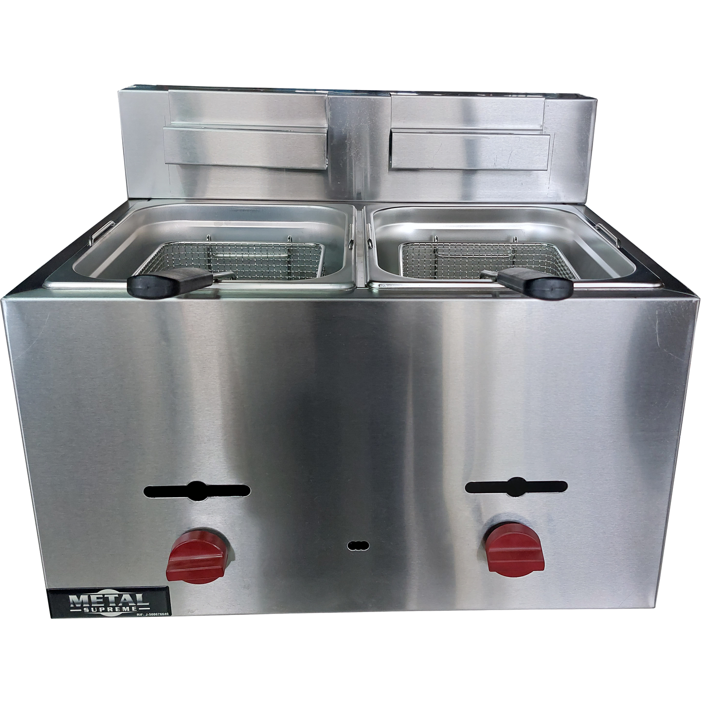 Countertop gas fryer 2 baskets 8Lts. of oil