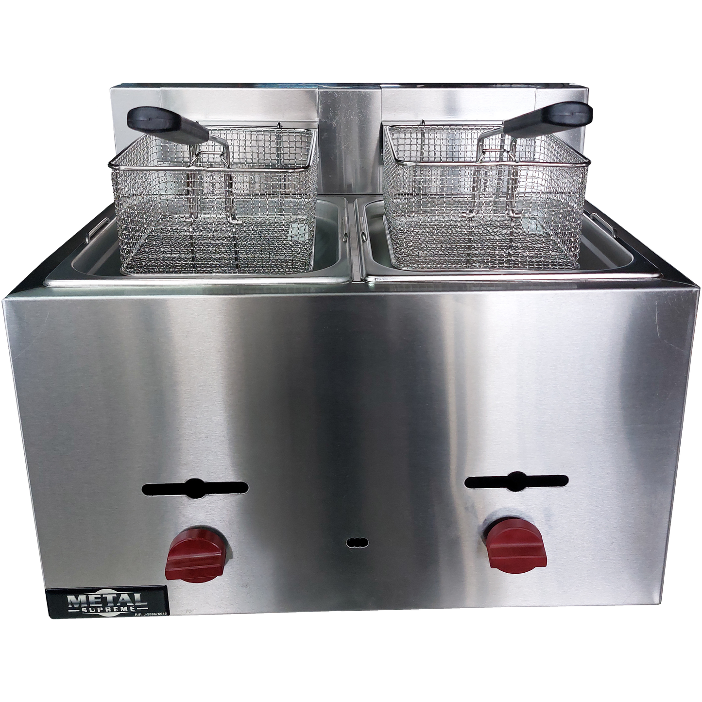 Countertop gas fryer 2 baskets 8Lts. of oil