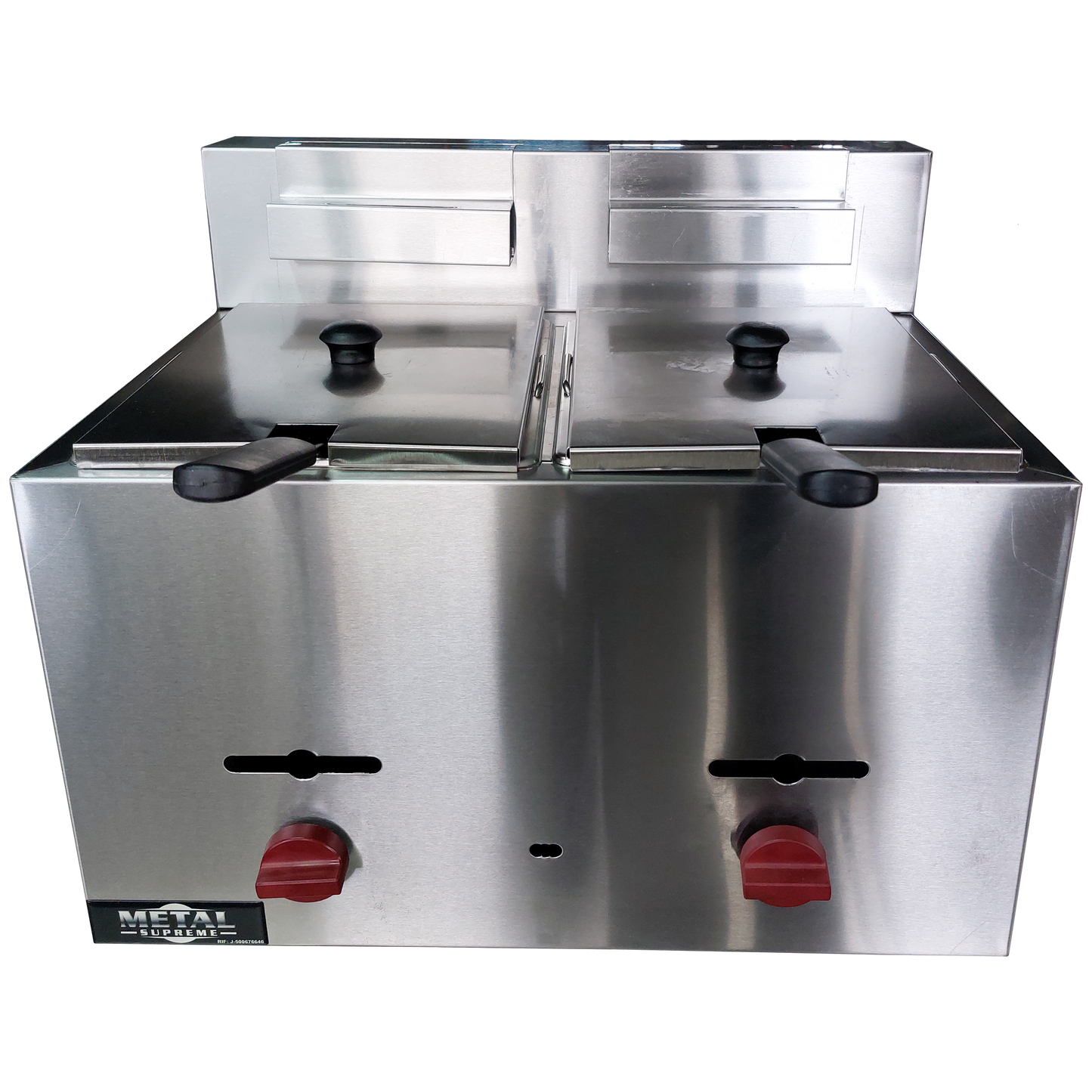 Countertop gas fryer 2 baskets 8Lts. of oil