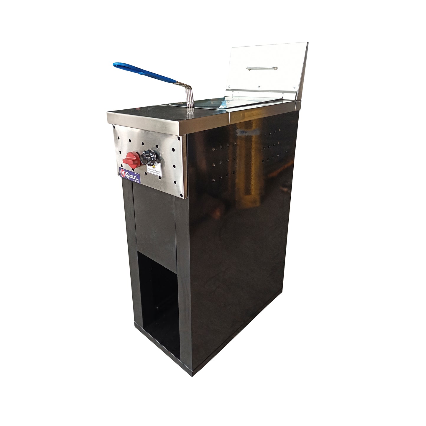 1-basket gas fryer 17Lts. of oil plus 3Lts. of water