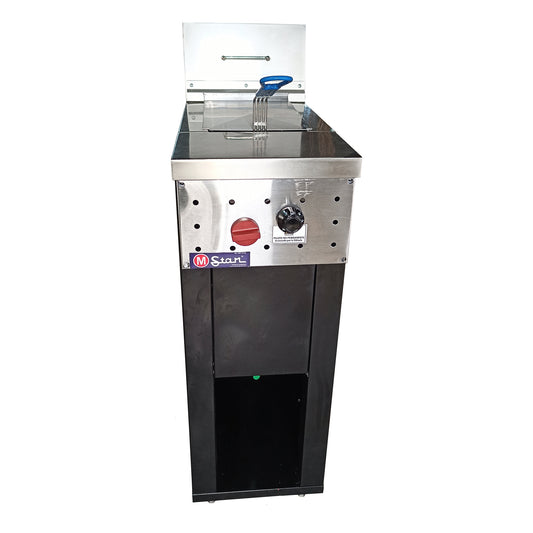 1-basket gas fryer 17Lts. of oil plus 3Lts. of water