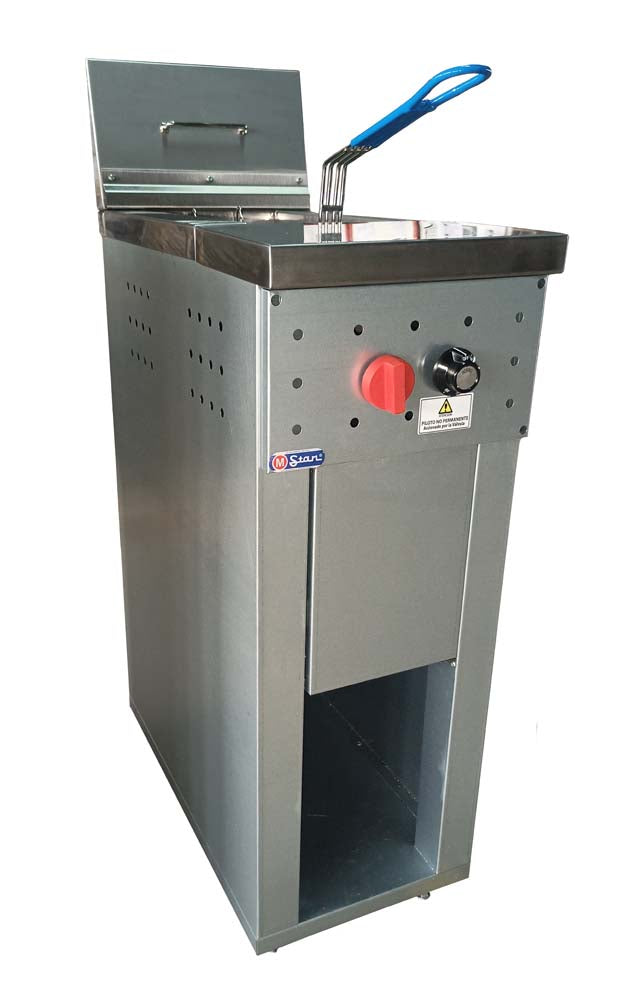 1-basket gas fryer 17Lts. of oil plus 3Lts. of water