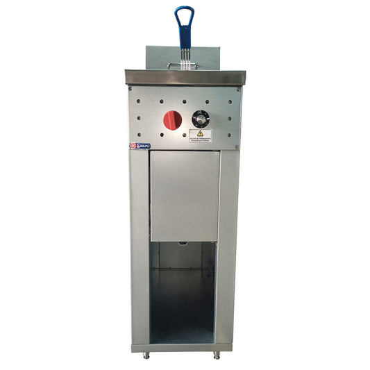 1-basket gas fryer 17Lts. of oil plus 3Lts. of water