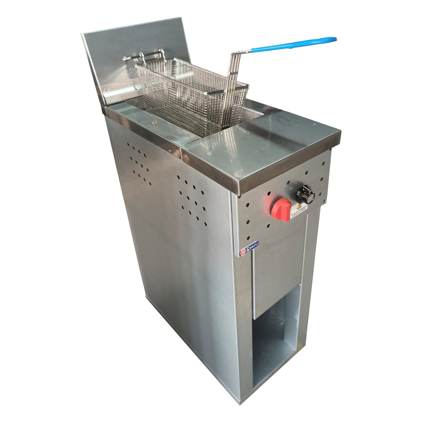 1-basket gas fryer 17Lts. of oil plus 3Lts. of water