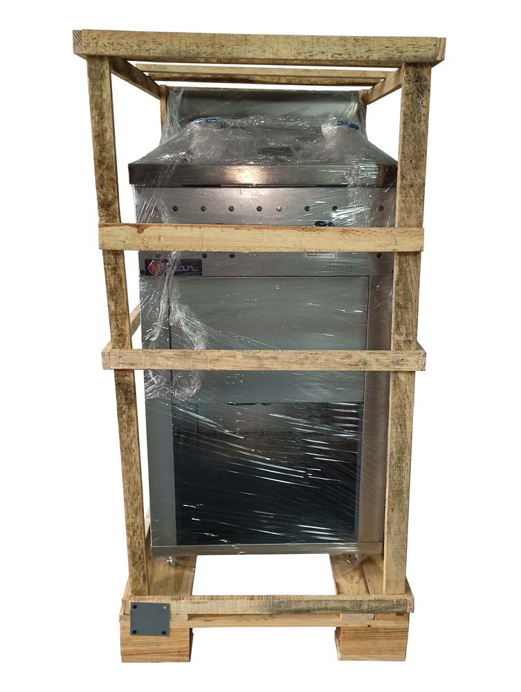 2-basket gas fryer 30Lts. of oil plus 5Lts. of water