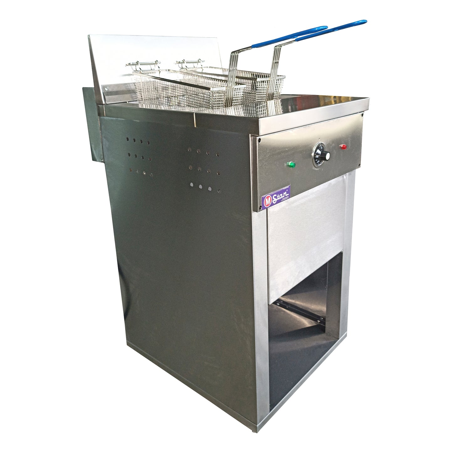 Freidora eléctrica de 2 cesta 30Lts. de Aceite mas 5Llts. de agua