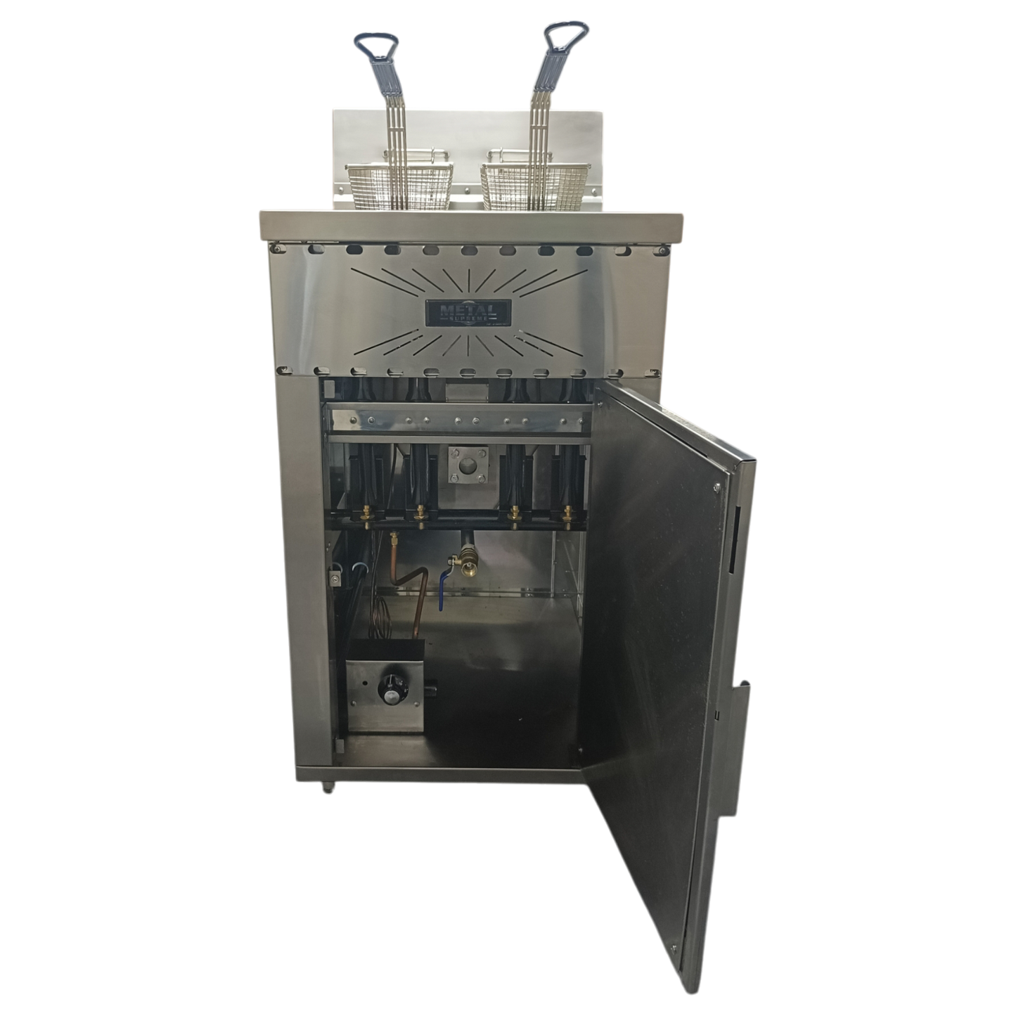 GAS FRYER FOR 35 LTS OF OIL OR 30 LTS OF OIL AND 5 LTS OF WATER APPROX.