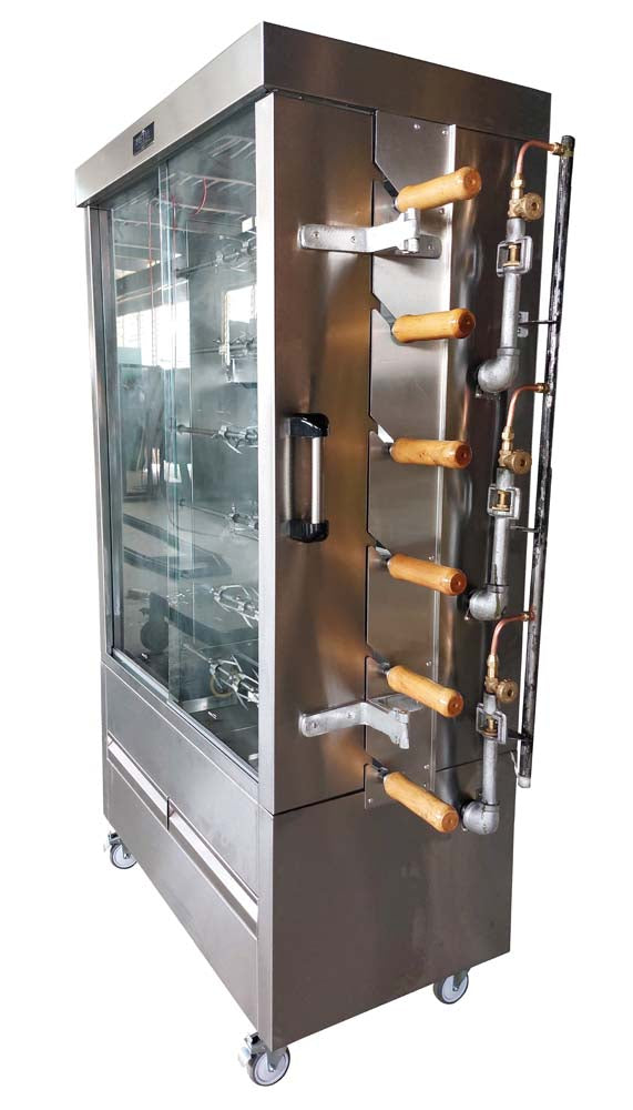 Gas Chicken Roaster for 30 Chickens