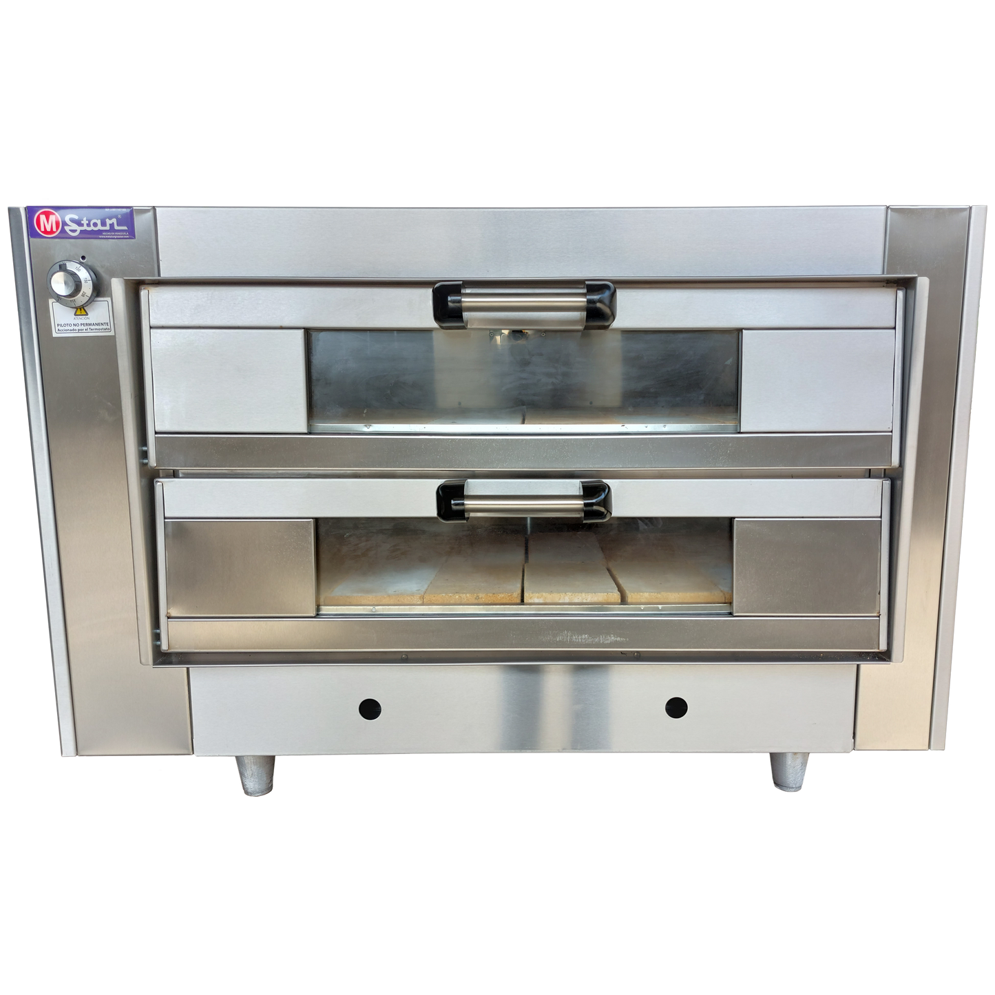 2 Chamber AI Gas Oven, Boc 14, Refractory Floor, Glass Door