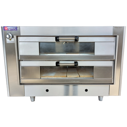 2 Chamber AI Gas Oven, Boc 14, Refractory Floor, Glass Door